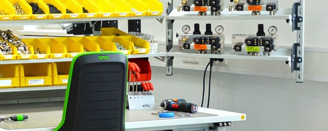 Eine Innovation stellt der EPA-Raum dar, in dem elektropneumatische Steuerungen montiert und geprüft werden